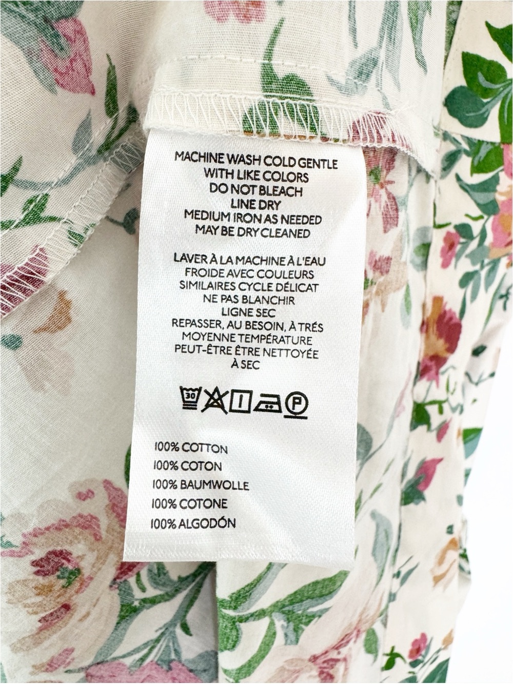 NWT Anthropologie Cotton The Somerset Puff Sleeve Floral Midi Dress Size M - Picture 12 of 14